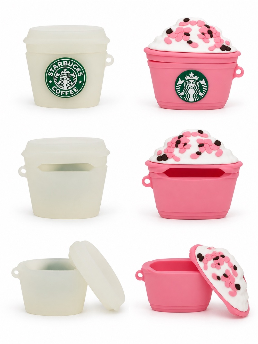 Starbucks Inspired AirPods Case Silicone Coffee Cup Styles